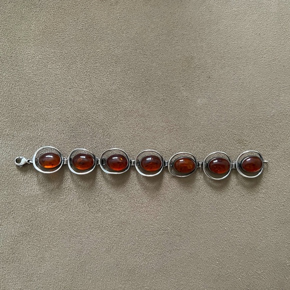 Authentic Baltic Amber & silver bracelet - Picture 9 of 9